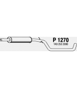 FENNO STEEL - P1270 - Глушитель средний AUDI A3 1.6 03- / VW GOLF 1.6 04-